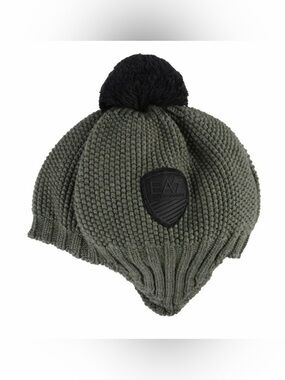 EA7 Emporio Armani olive green beanie